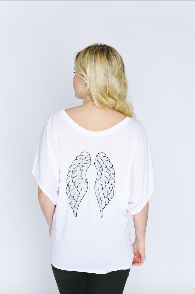 Angel Wings Dolman Sleeve Shirt