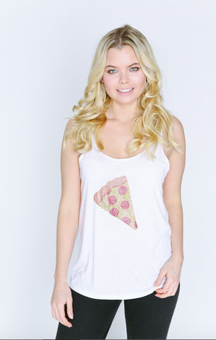 Pizza Emoji Girlfriend Tank Top