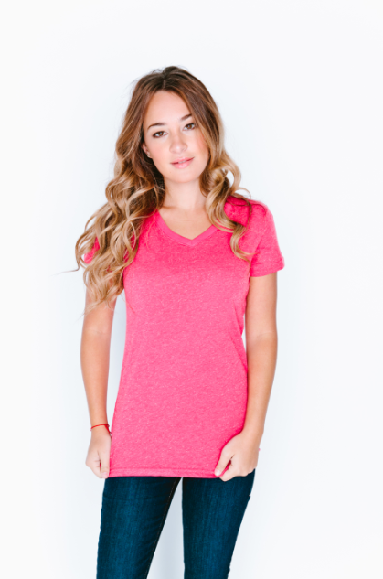 Glitter V-Neck T-Shirt