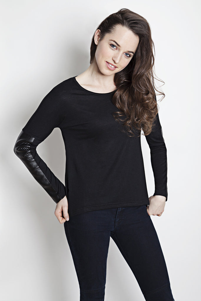 Vivienne 3/4 Sleeve in Black