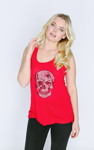 Crystal Skull Racer Back Tank Top