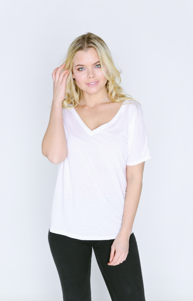 Short Sleeve V-Neck T Shirt