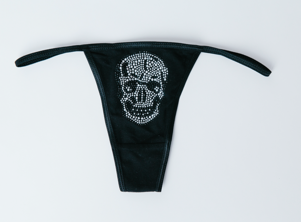 Tiny Tiny Skull Thong