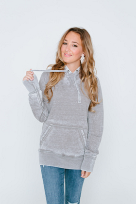 Burnout Boyfriend Pull-Over In Grey