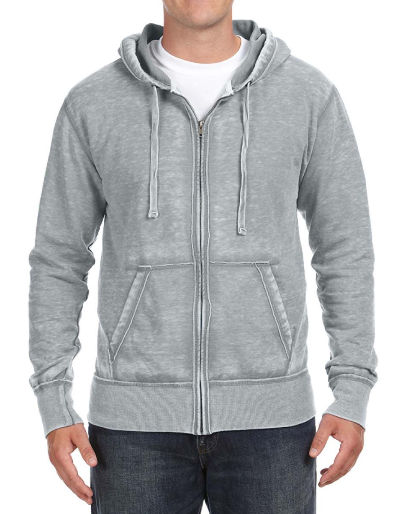 Burnout Mens Boyfriend Zip-Up Hoodie