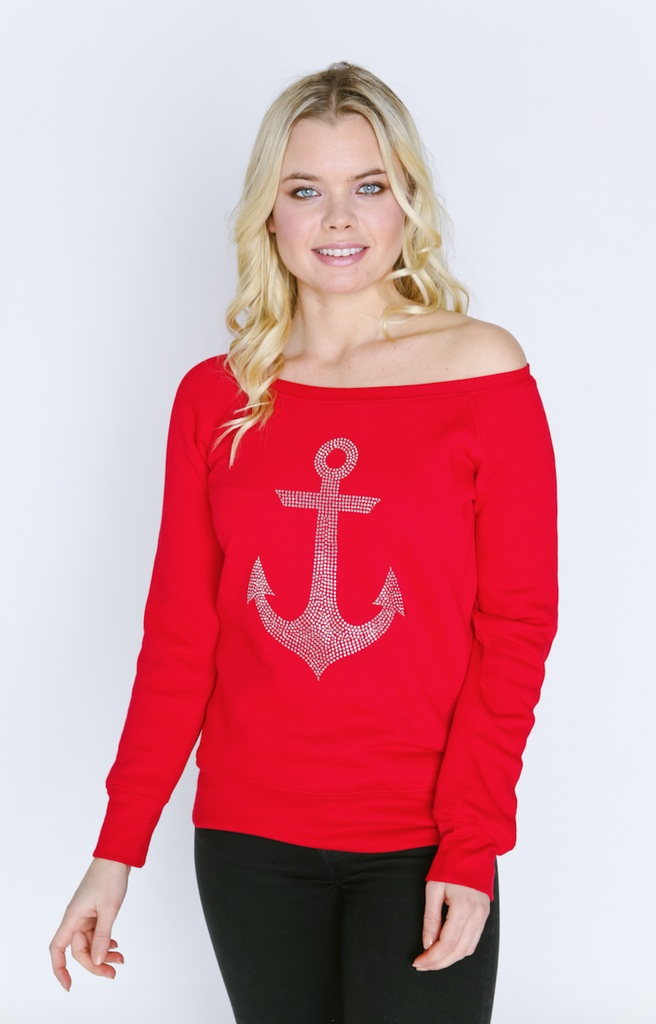 Anchor Wide Neck Sweatshirt
